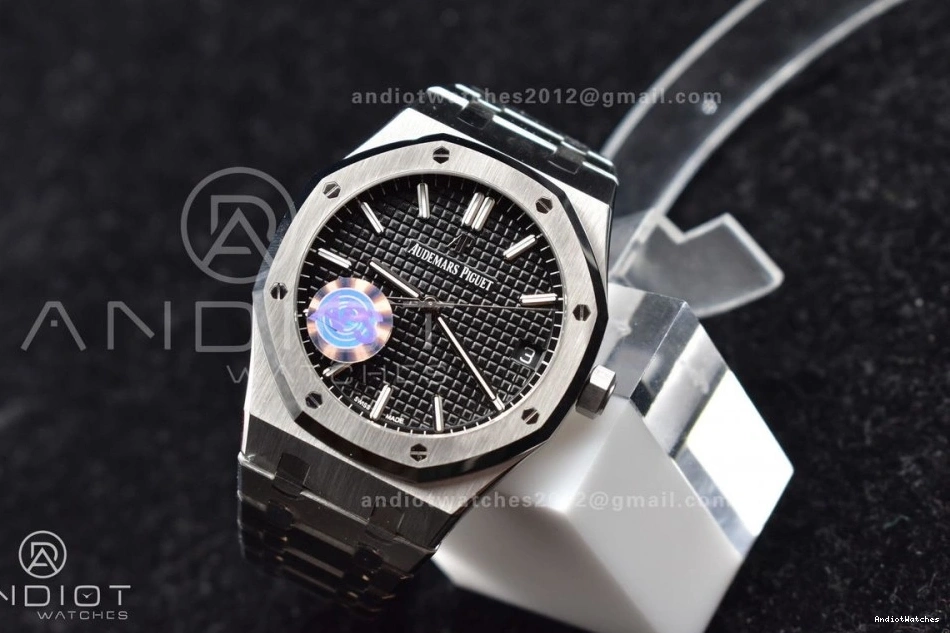 DailyWear Clone APSF Bracelet Oak SS 443 15500 Dial Edition on Super Black Royal Textured 1:1 A4302 SS 41mm Best 0122